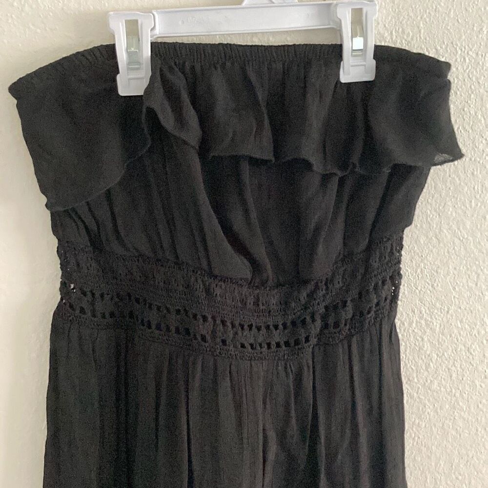Strapless Tube Maxi Dress Black size Small - Picture 2 of 5